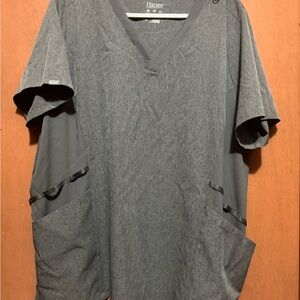 Hanes Comfort Fit Gray V-Neck Top
